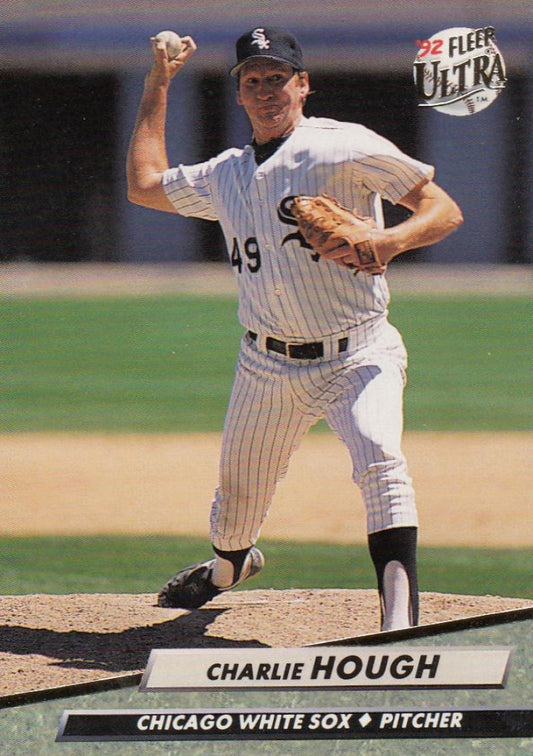 1992 Fleer Ultra Baseball #37 Charlie Hough  Chicago White Sox  Image 1