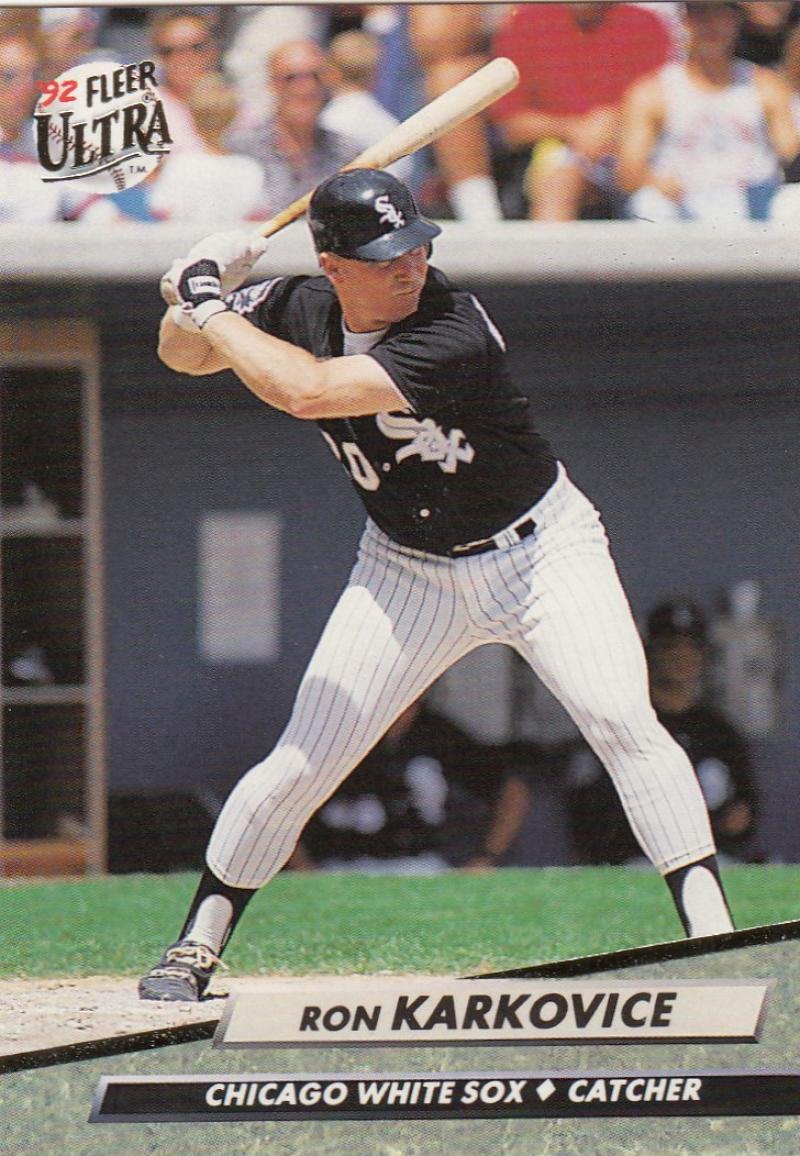 1992 Fleer Ultra Baseball #39 Ron Karkovice  Chicago White Sox  Image 1