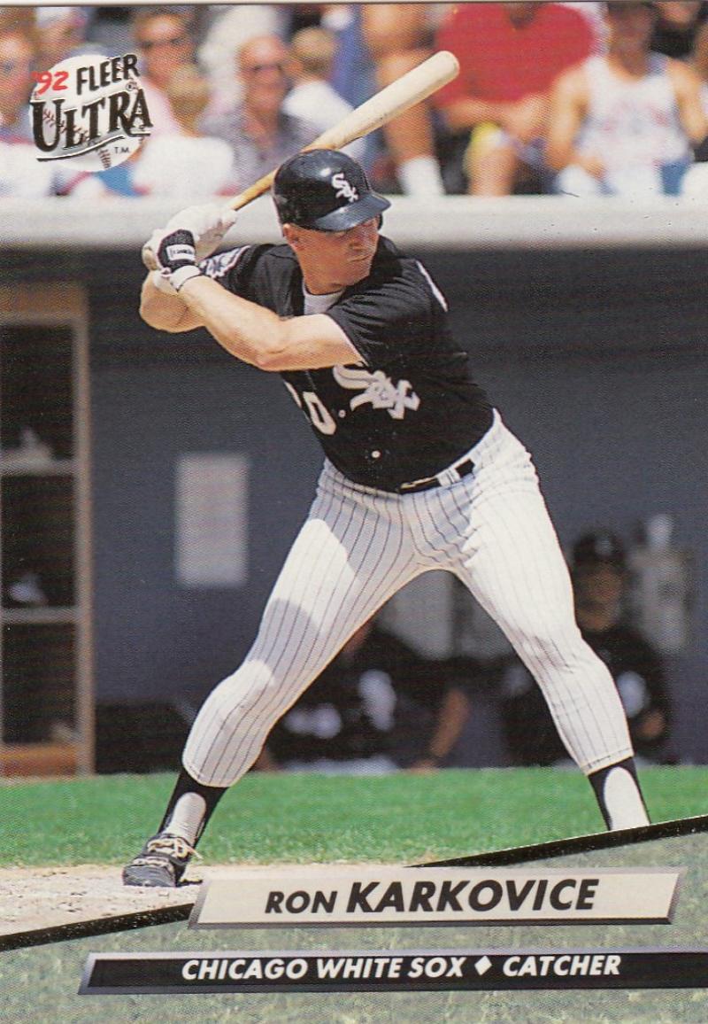 1992 Fleer Ultra Baseball #39 Ron Karkovice Chicago White Sox Image 1