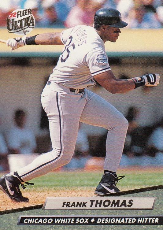 1992 Fleer Ultra Baseball #44 Frank Thomas  Chicago White Sox  Image 1
