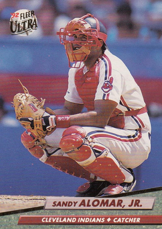 1992 Fleer Ultra Baseball #45 Sandy Alomar Jr.  Cleveland Indians  Image 1