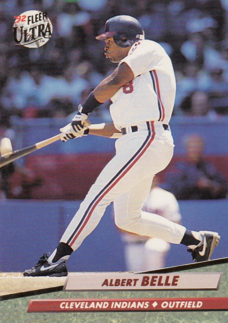 1992 Fleer Ultra Baseball #47 Albert Belle Cleveland Indians Image 1