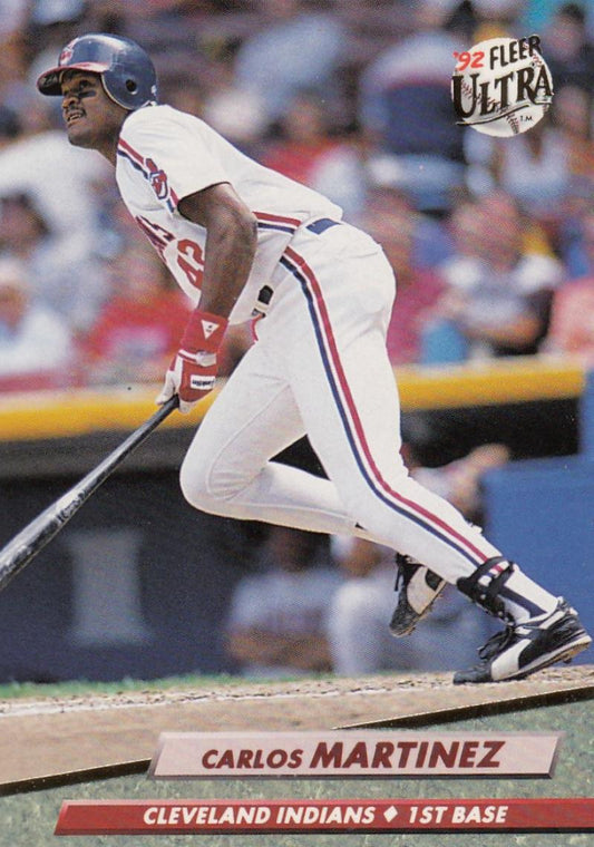 1992 Fleer Ultra Baseball #52 Carlos Martinez  Cleveland Indians  Image 1