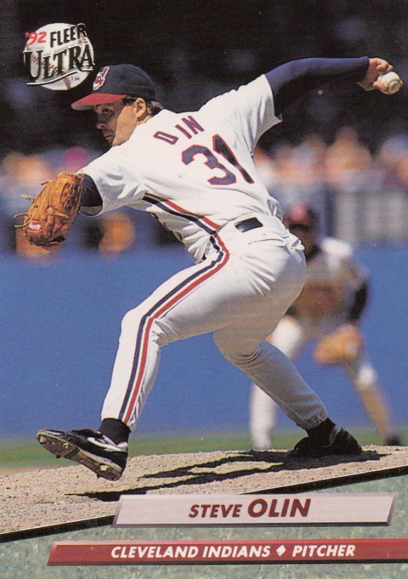 1992 Fleer Ultra Baseball #53 Steve Olin Cleveland Indians Image 1