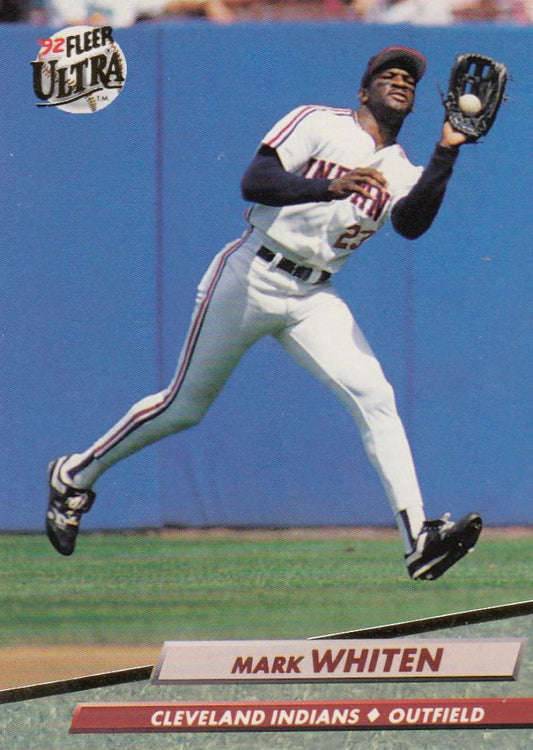 1992 Fleer Ultra Baseball #55 Mark Whiten  Cleveland Indians  Image 1