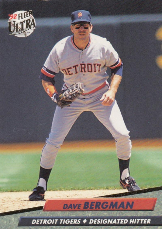 1992 Fleer Ultra Baseball #56 Dave Bergman  Detroit Tigers  Image 1