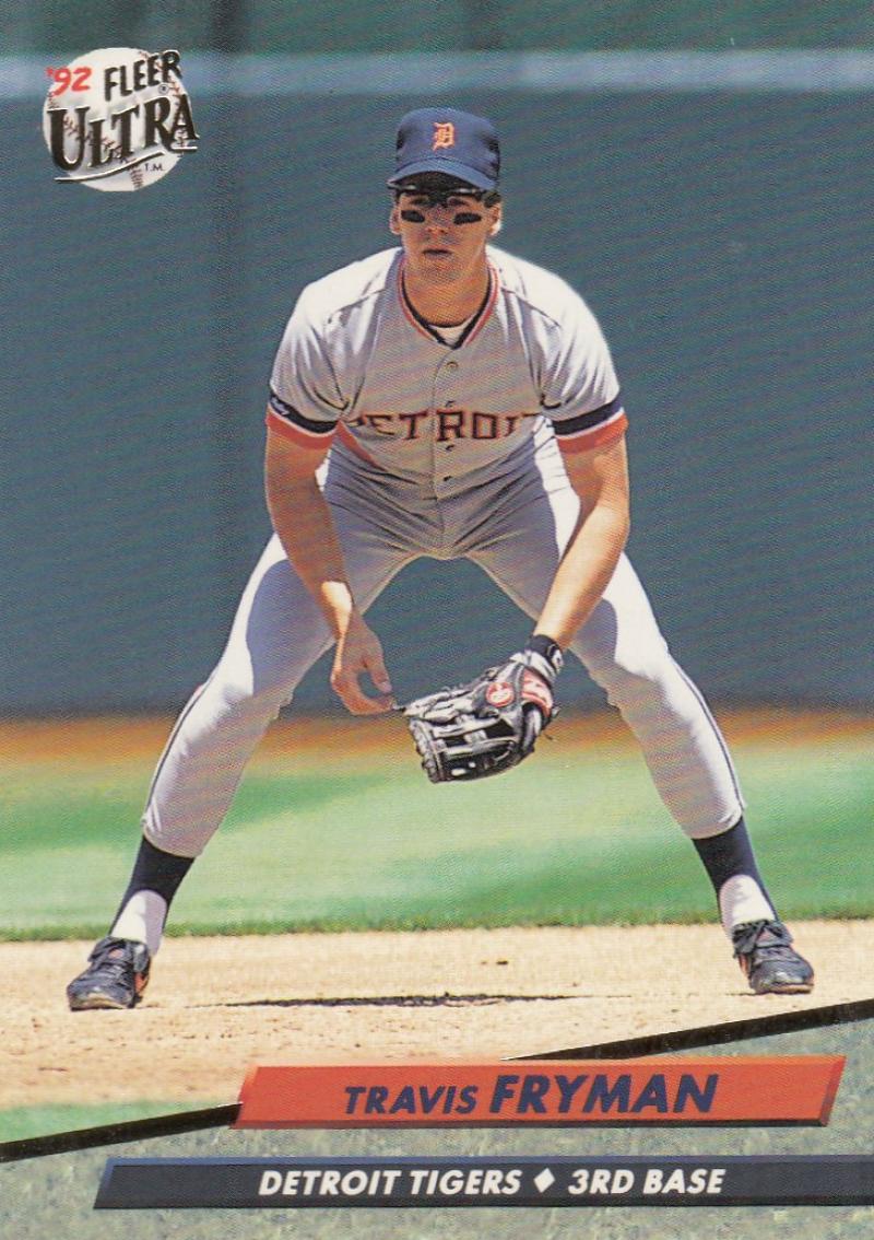 1992 Fleer Ultra Baseball #60 Travis Fryman Detroit Tigers Image 1
