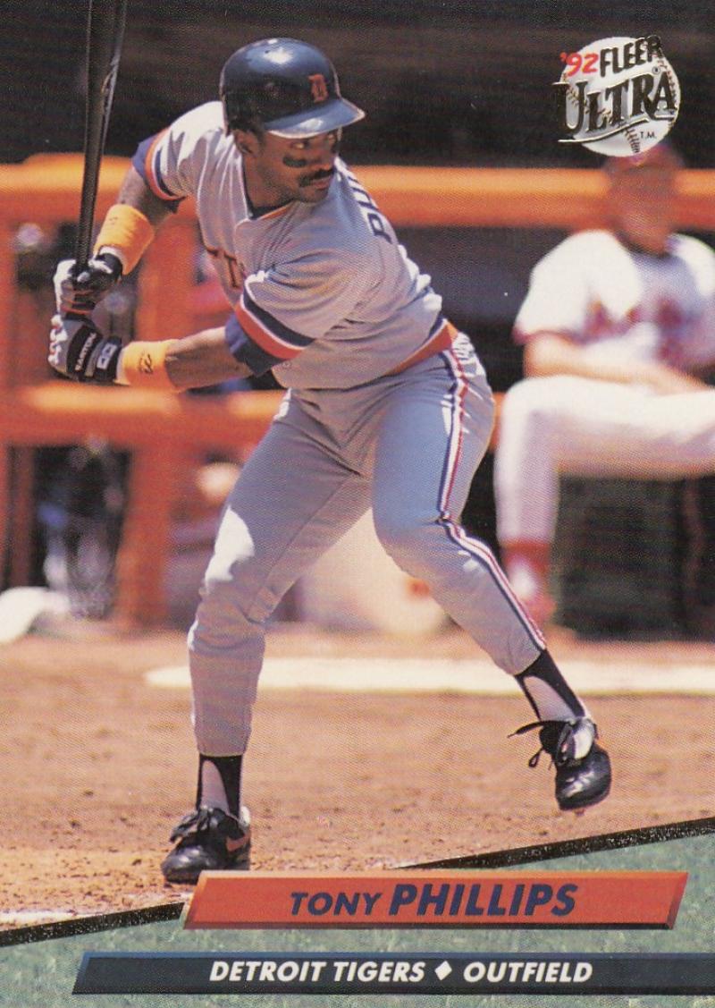 1992 Fleer Ultra Baseball #62 Tony Phillips Detroit Tigers Image 1