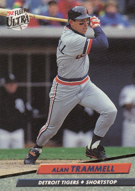 1992 Fleer Ultra Baseball #64 Alan Trammell  Detroit Tigers  Image 1