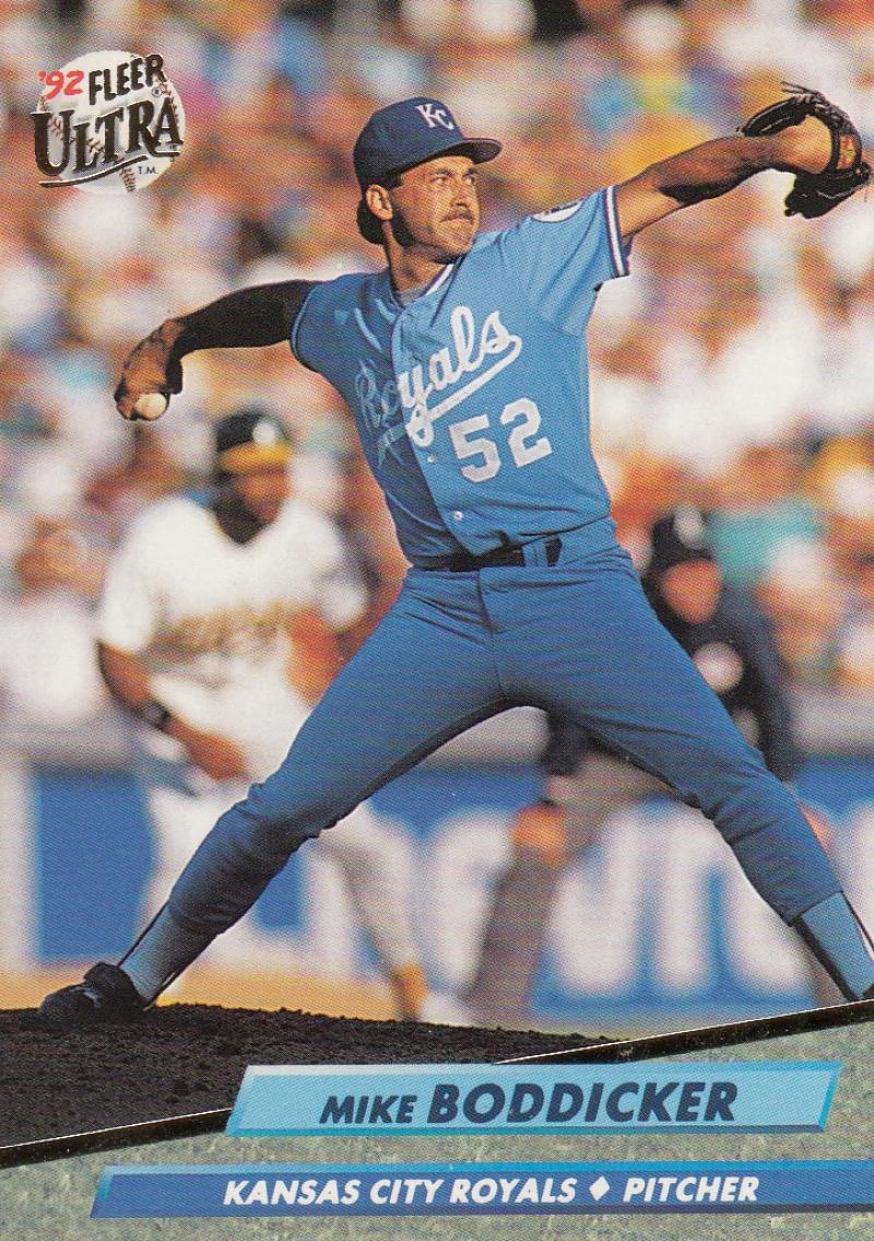 1992 Fleer Ultra Baseball #67 Mike Boddicker Kansas City Royals Image 1