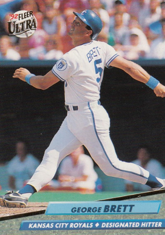 1992 Fleer Ultra Baseball #68 George Brett  Kansas City Royals  Image 1