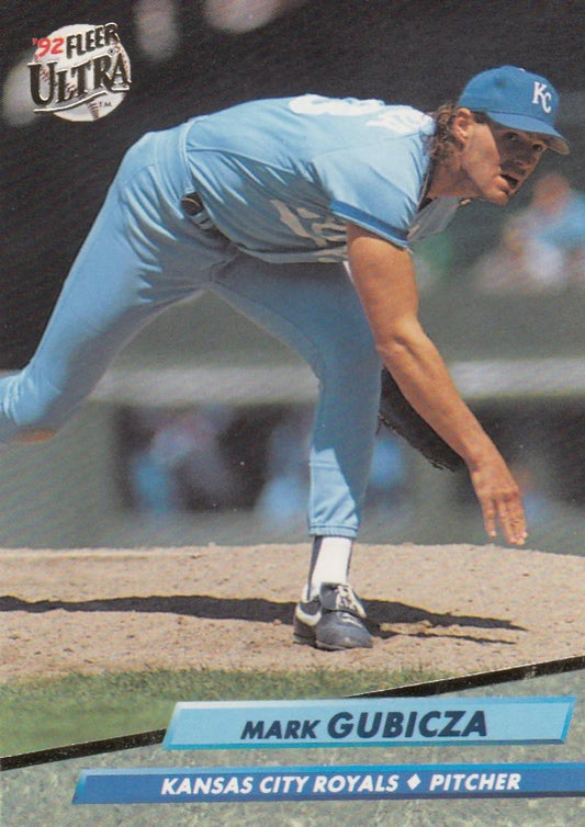1992 Fleer Ultra Baseball #70 Mark Gubicza  Kansas City Royals  Image 1