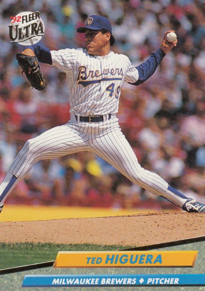 1992 Fleer Ultra Baseball #80 Teddy Higuera Milwaukee Brewers Image 1