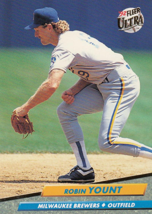 1992 Fleer Ultra Baseball #87 Robin Yount  Milwaukee Brewers  Image 1