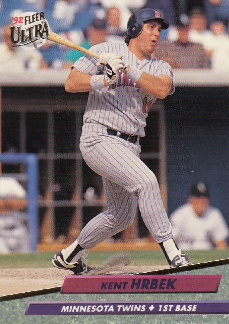 1992 Fleer Ultra Baseball #92 Kent Hrbek Minnesota Twins Image 1