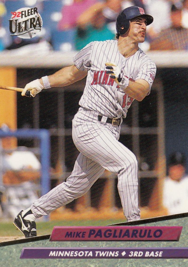 1992 Fleer Ultra Baseball #96 Mike Pagliarulo Minnesota Twins Image 1