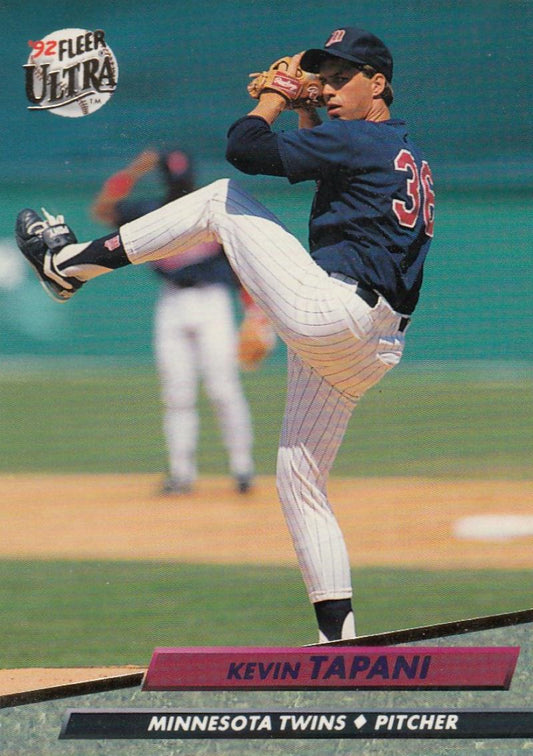 1992 Fleer Ultra Baseball #98 Kevin Tapani  Minnesota Twins  Image 1