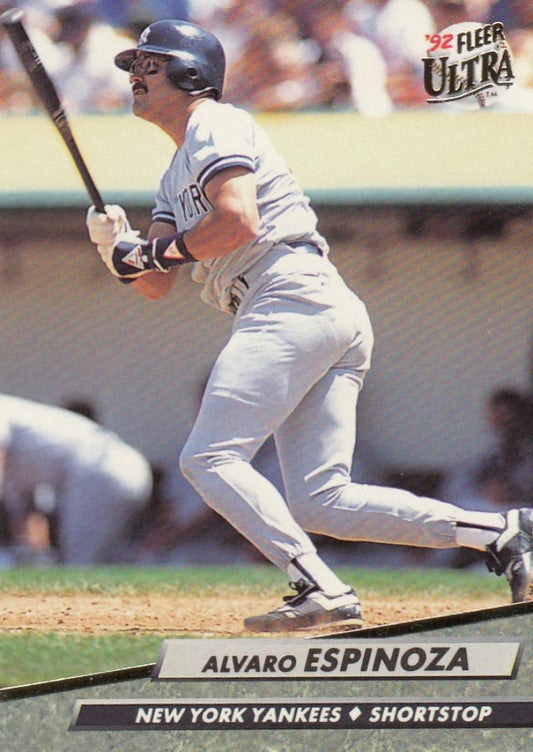 1992 Fleer Ultra Baseball #100 Alvaro Espinoza  New York Yankees  Image 1