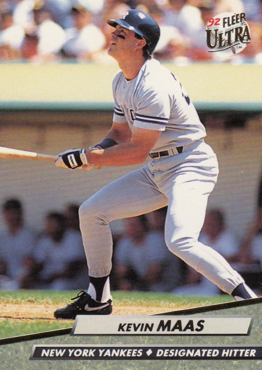 1992 Fleer Ultra Baseball #104 Kevin Maas  New York Yankees  Image 1