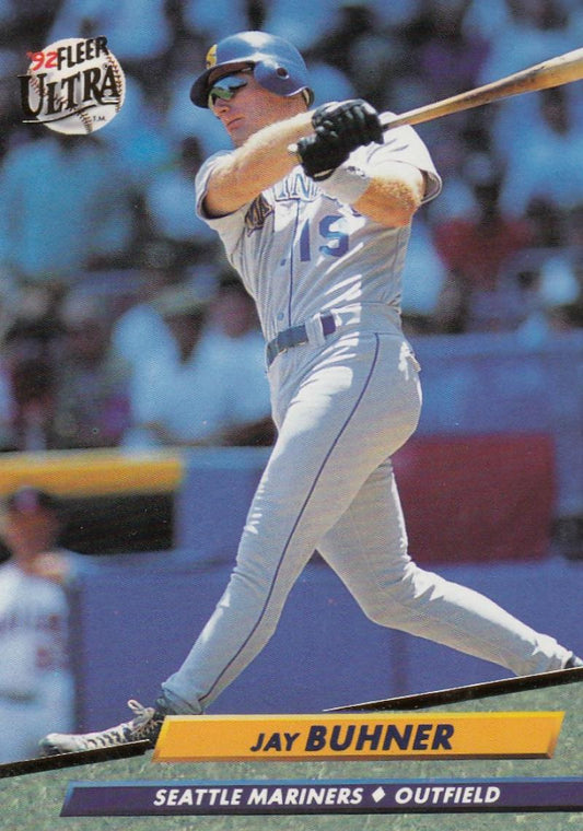 1992 Fleer Ultra Baseball #121 Jay Buhner  Seattle Mariners  Image 1