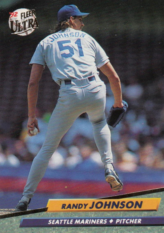 1992 Fleer Ultra Baseball #125 Randy Johnson  Seattle Mariners  Image 1