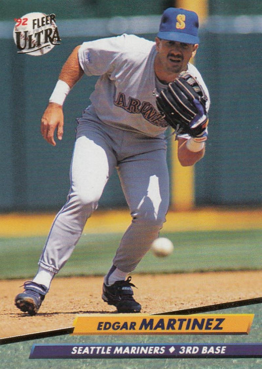 1992 Fleer Ultra Baseball #126 Edgar Martinez  Seattle Mariners  Image 1