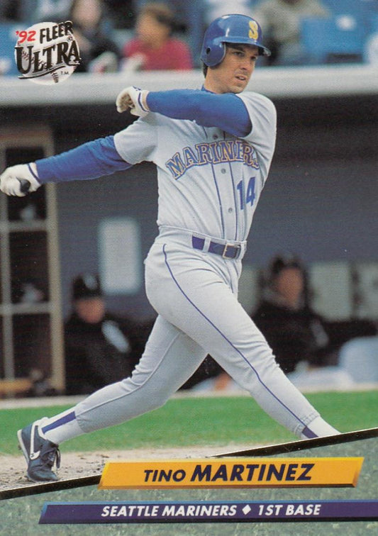 1992 Fleer Ultra Baseball #127 Tino Martinez  Seattle Mariners  Image 1
