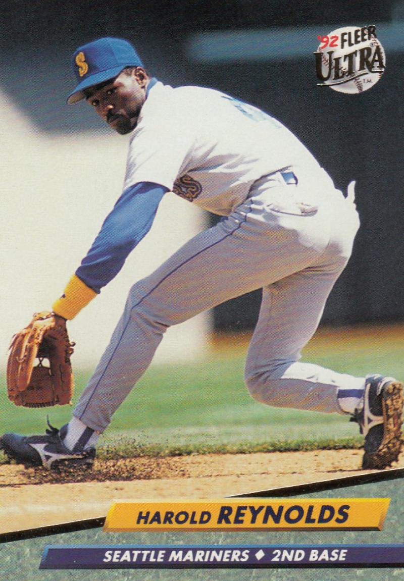 1992 Fleer Ultra Baseball #129 Harold Reynolds Seattle Mariners Image 1