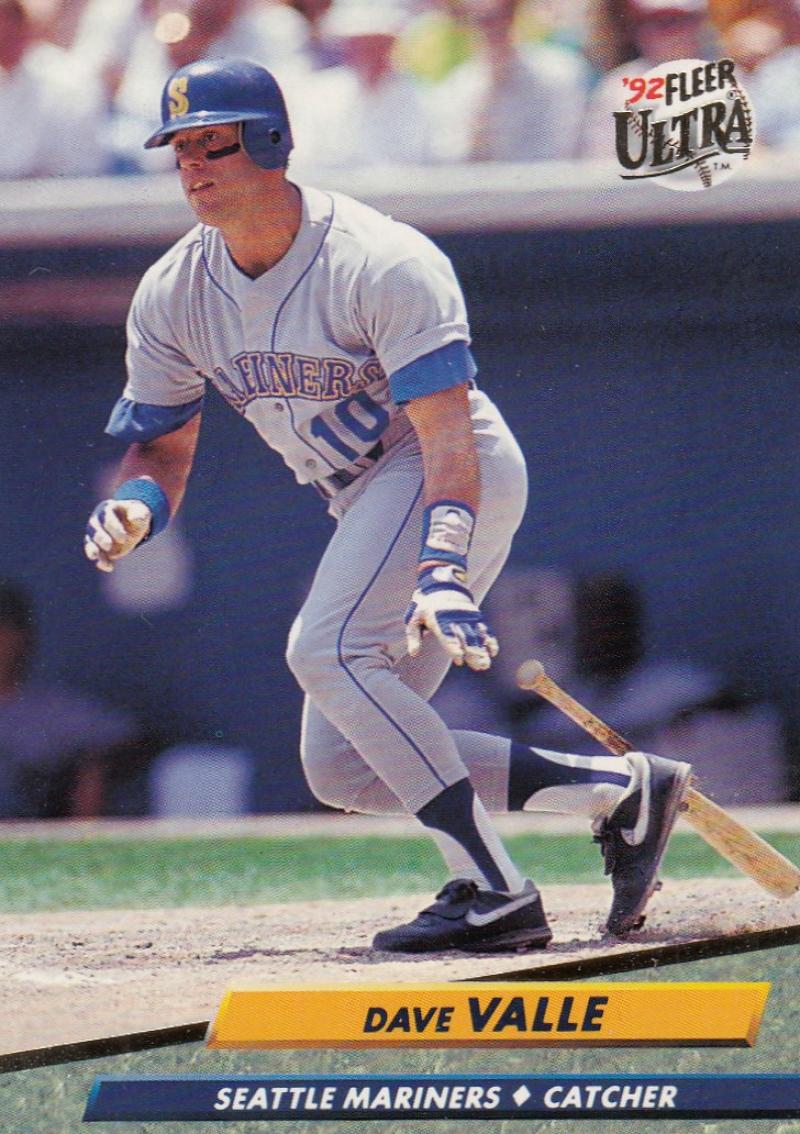 1992 Fleer Ultra Baseball #130 Dave Valle Seattle Mariners Image 1