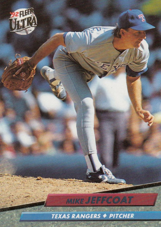 1992 Fleer Ultra Baseball #134 Mike Jeffcoat  Texas Rangers  Image 1