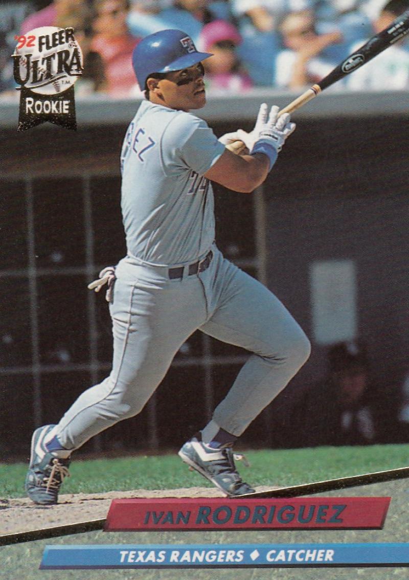 1992 Fleer Ultra Baseball #139 Ivan Rodriguez Texas Rangers Image 1