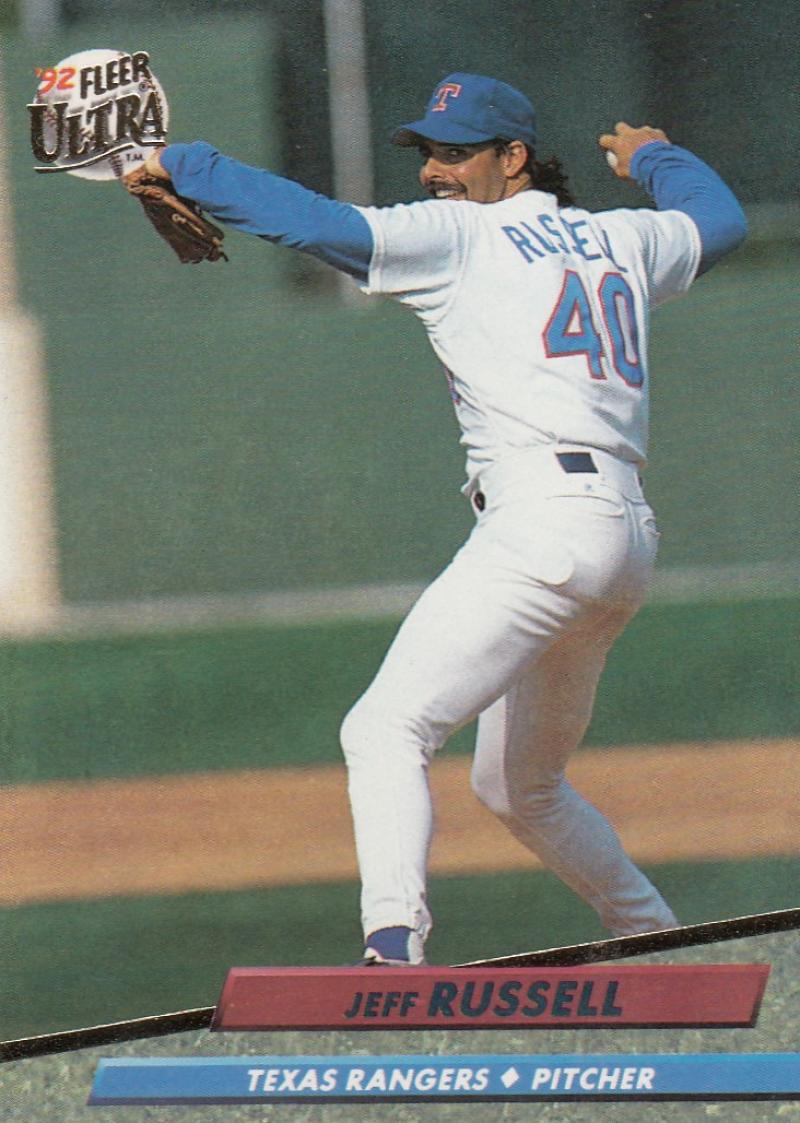 1992 Fleer Ultra Baseball #140 Jeff Russell Texas Rangers Image 1