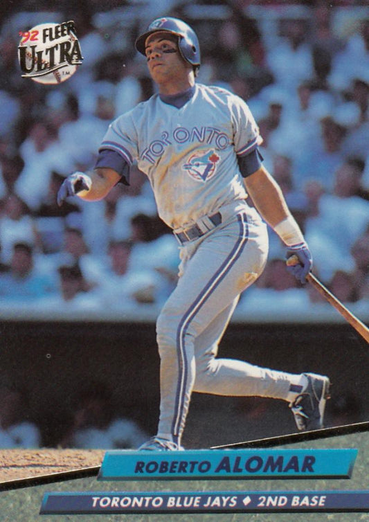 1992 Fleer Ultra Baseball #143 Roberto Alomar  Toronto Blue Jays  Image 1