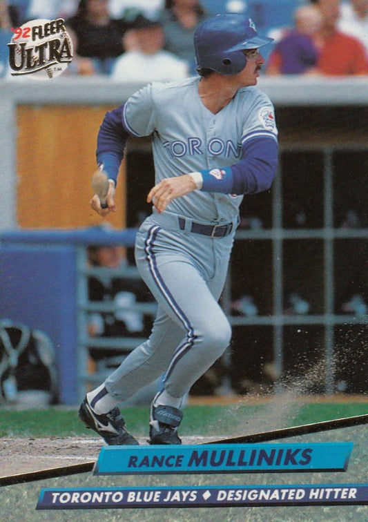 1992 Fleer Ultra Baseball #149 Rance Mulliniks  Toronto Blue Jays  Image 1