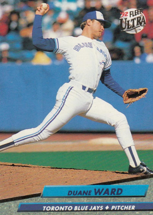 1992 Fleer Ultra Baseball #154 Duane Ward  Toronto Blue Jays  Image 1