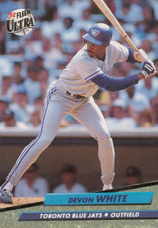 1992 Fleer Ultra Baseball #155 Devon White  Toronto Blue Jays  Image 1