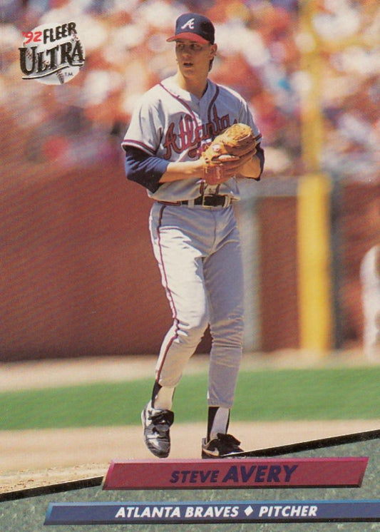 1992 Fleer Ultra Baseball #157 Steve Avery  Atlanta Braves  Image 1