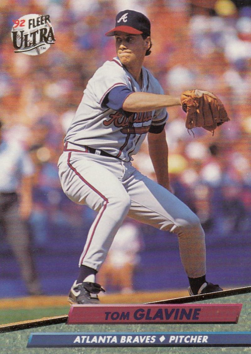 1992 Fleer Ultra Baseball #162 Tom Glavine Atlanta Braves Image 1