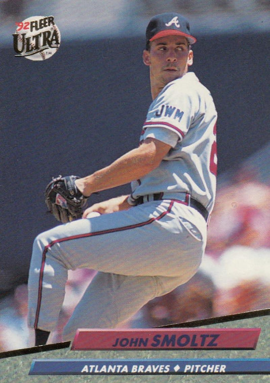1992 Fleer Ultra Baseball #169 John Smoltz  Atlanta Braves  Image 1