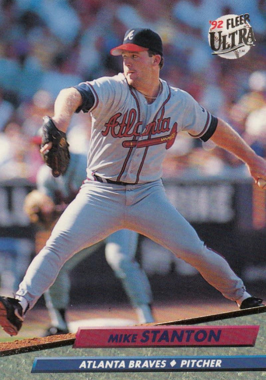 1992 Fleer Ultra Baseball #170 Mike Stanton  Atlanta Braves  Image 1