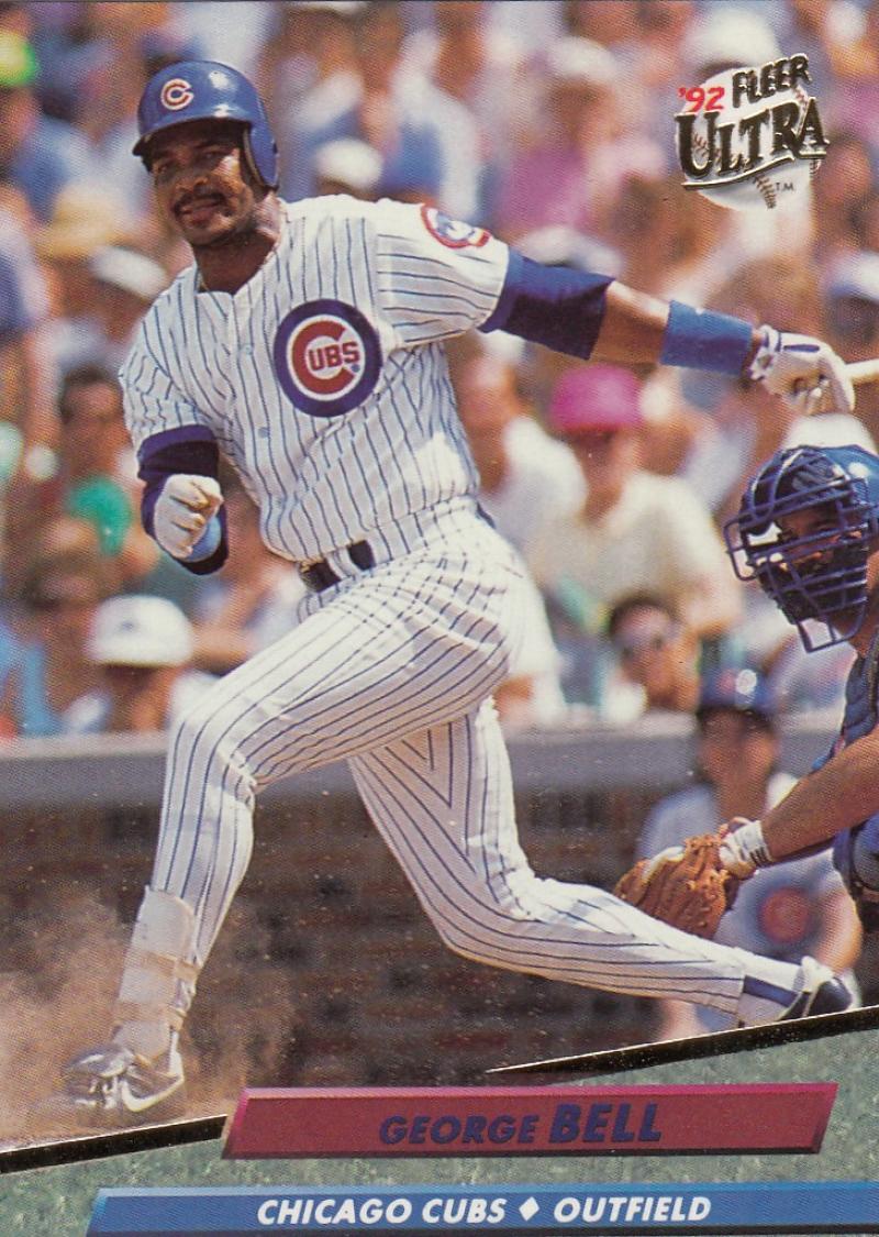 1992 Fleer Ultra Baseball #173 George Bell Chicago Cubs Image 1
