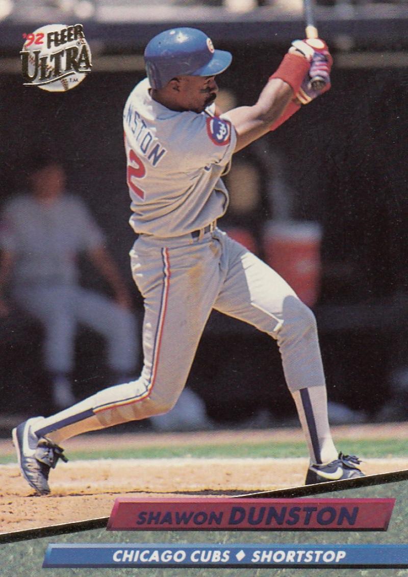 1992 Fleer Ultra Baseball #174 Shawon Dunston Chicago Cubs Image 1