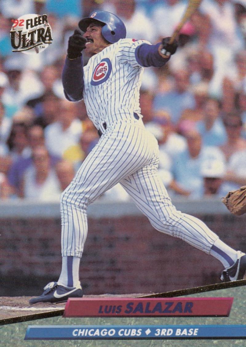 1992 Fleer Ultra Baseball #179 Luis Salazar Chicago Cubs Image 1