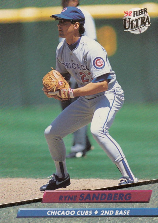 1992 Fleer Ultra Baseball #181 Ryne Sandberg  Chicago Cubs  Image 1