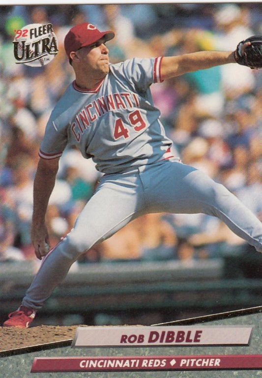 1992 Fleer Ultra Baseball #187 Rob Dibble  Cincinnati Reds  Image 1