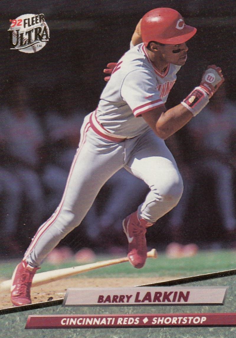 1992 Fleer Ultra Baseball #191 Barry Larkin Cincinnati Reds Image 1