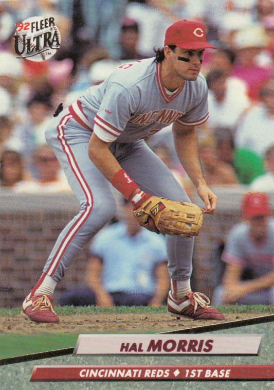 1992 Fleer Ultra Baseball #192 Hal Morris  Cincinnati Reds  Image 1