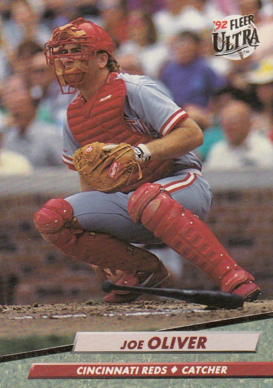 1992 Fleer Ultra Baseball #193 Joe Oliver  Cincinnati Reds  Image 1
