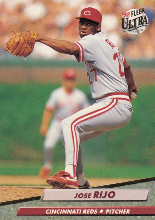 1992 Fleer Ultra Baseball #196 Jose Rijo  Cincinnati Reds  Image 1