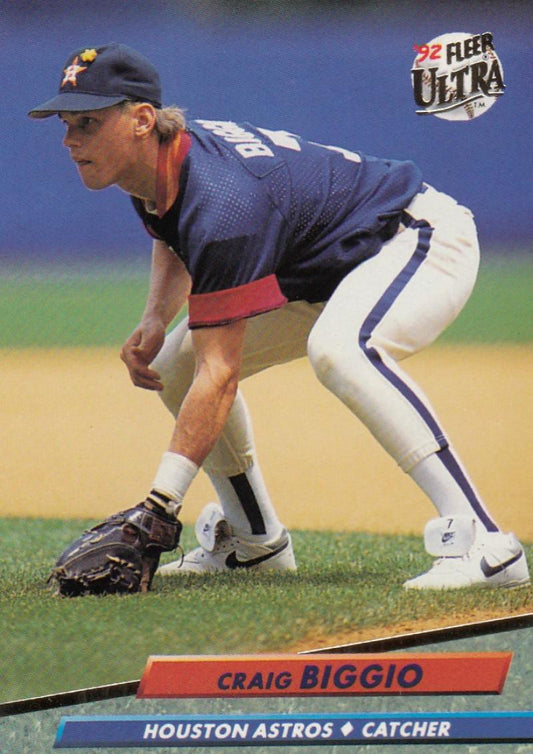 1992 Fleer Ultra Baseball #199 Craig Biggio  Houston Astros  Image 1